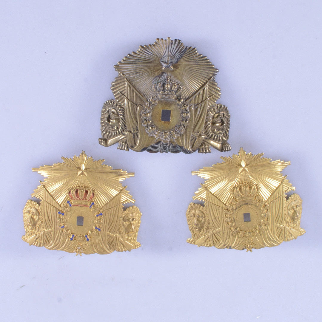 MANTELPLATTEN, 3 Stück, Schweden mit 1865.