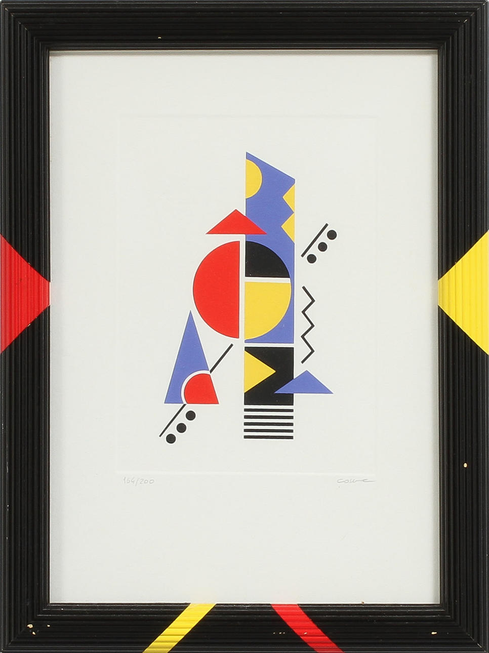 OKÄND KONSTNÄR, färglitografi, signerad Cosner? Numrerad 164/200.