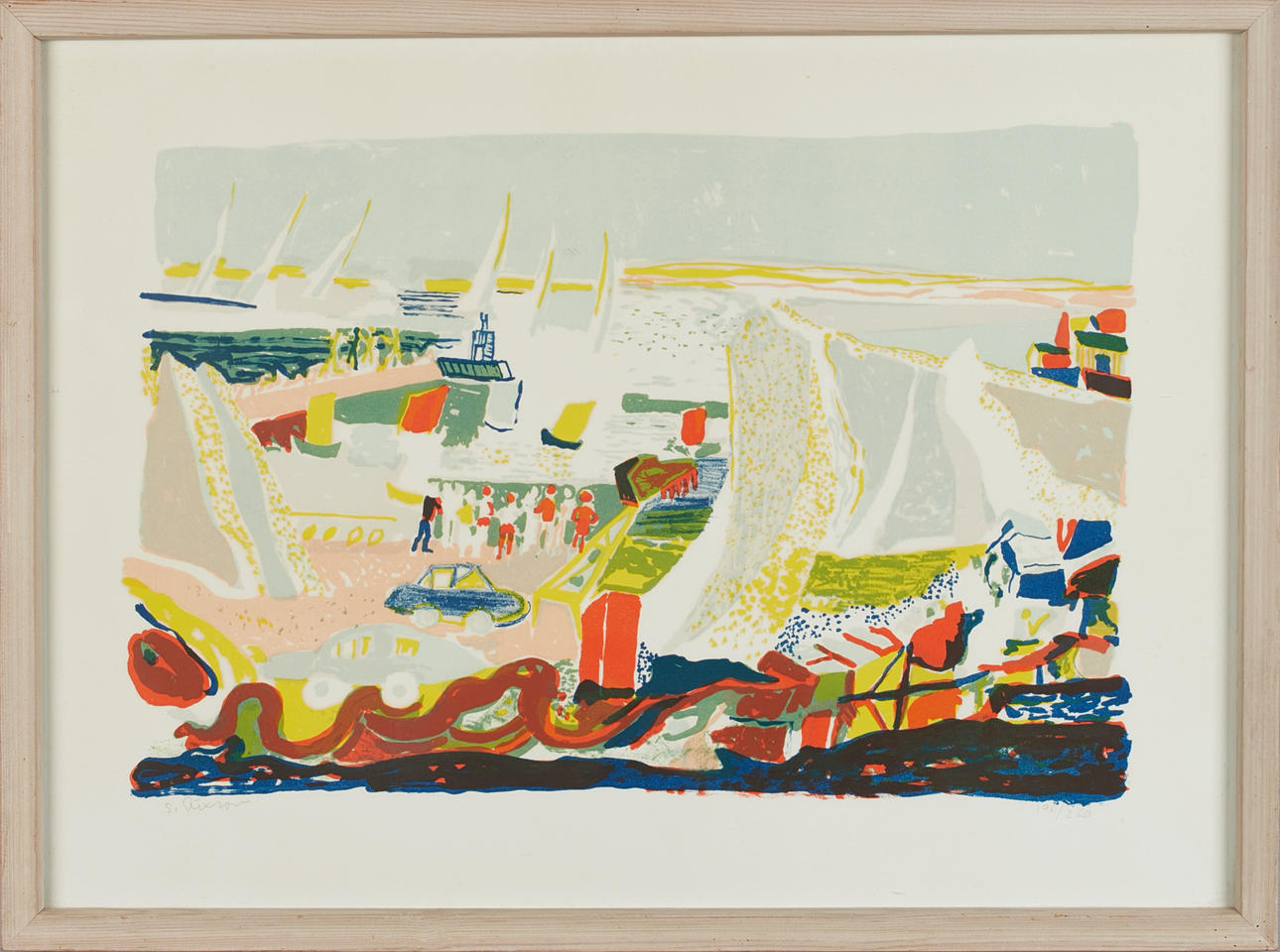 SVEN X:ET ERIXSON. Hamnutsikt.