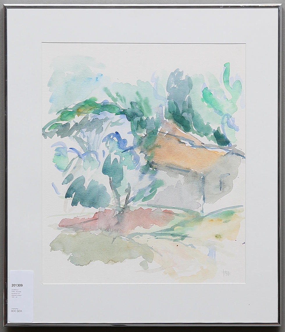 LEOPOLD FARE. Akvarell, signerad och daterad a tergo 1987.