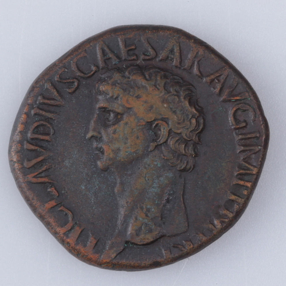 MYNT, brons, dupondius, Claudius 41-54 e.kr.