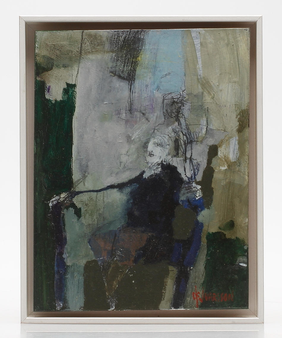 GÖRAN IVARSSON. Blandteknik, signerad.