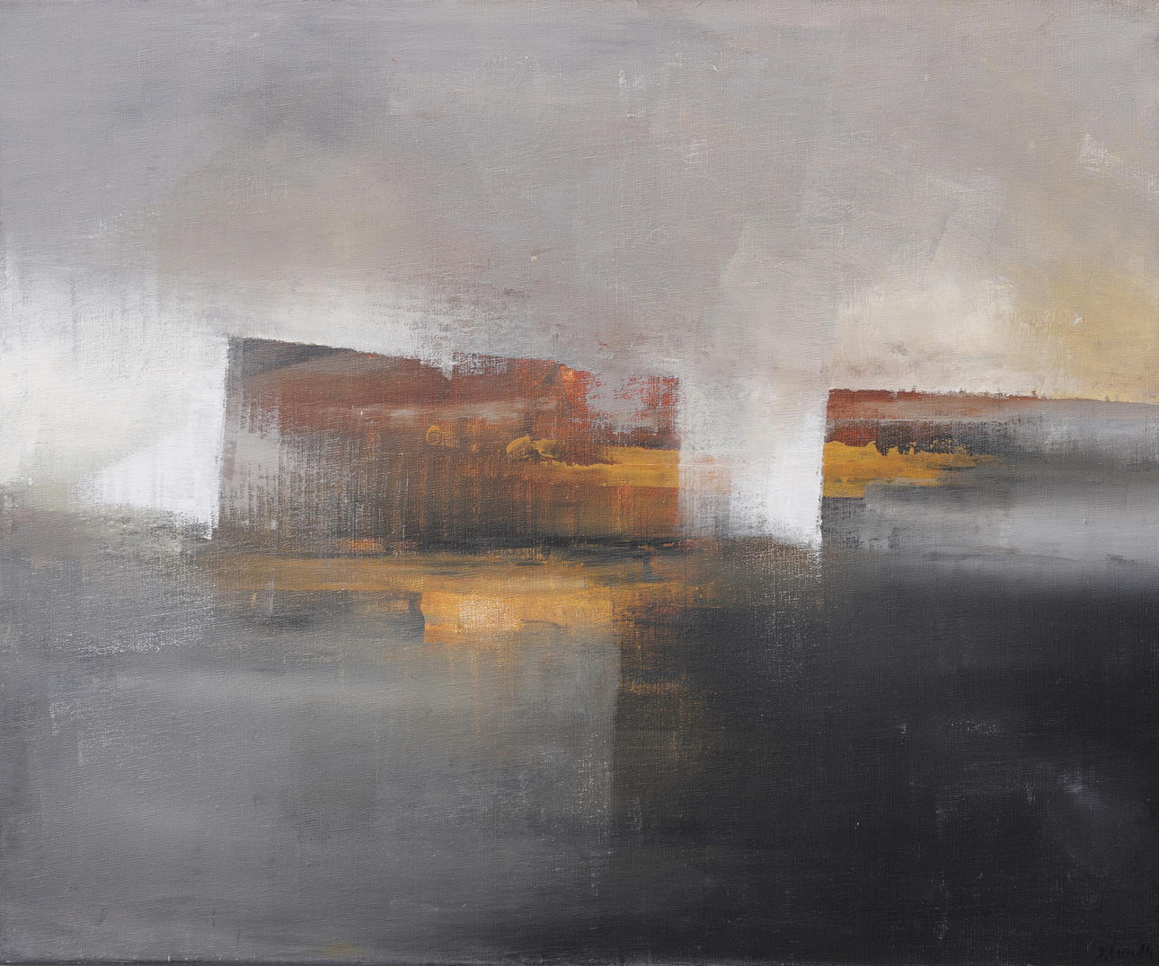 JONAS LUNDH. Oil on canvas, signed.