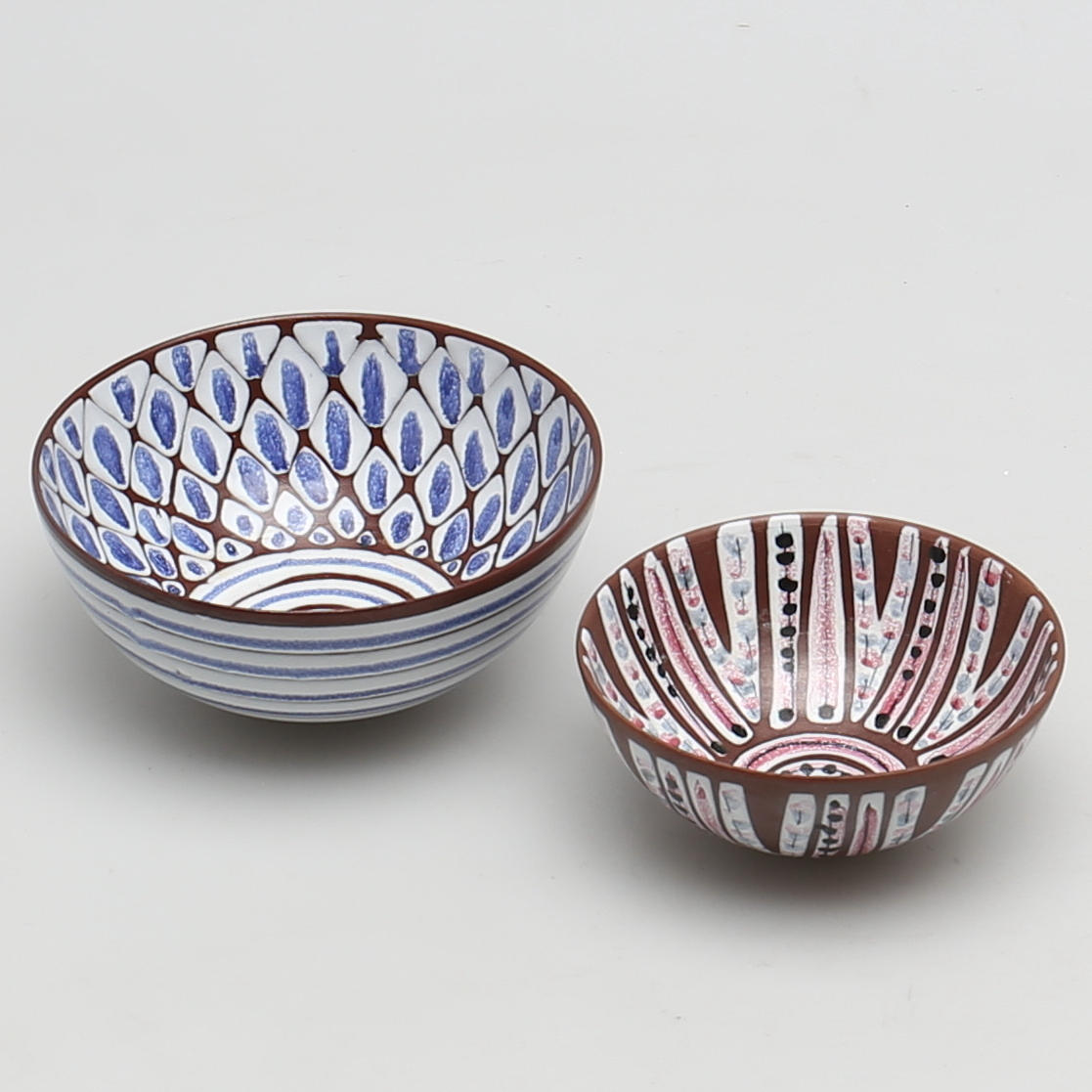 SKÅLAR i keramik. 2 st. JaNi. Laholm.