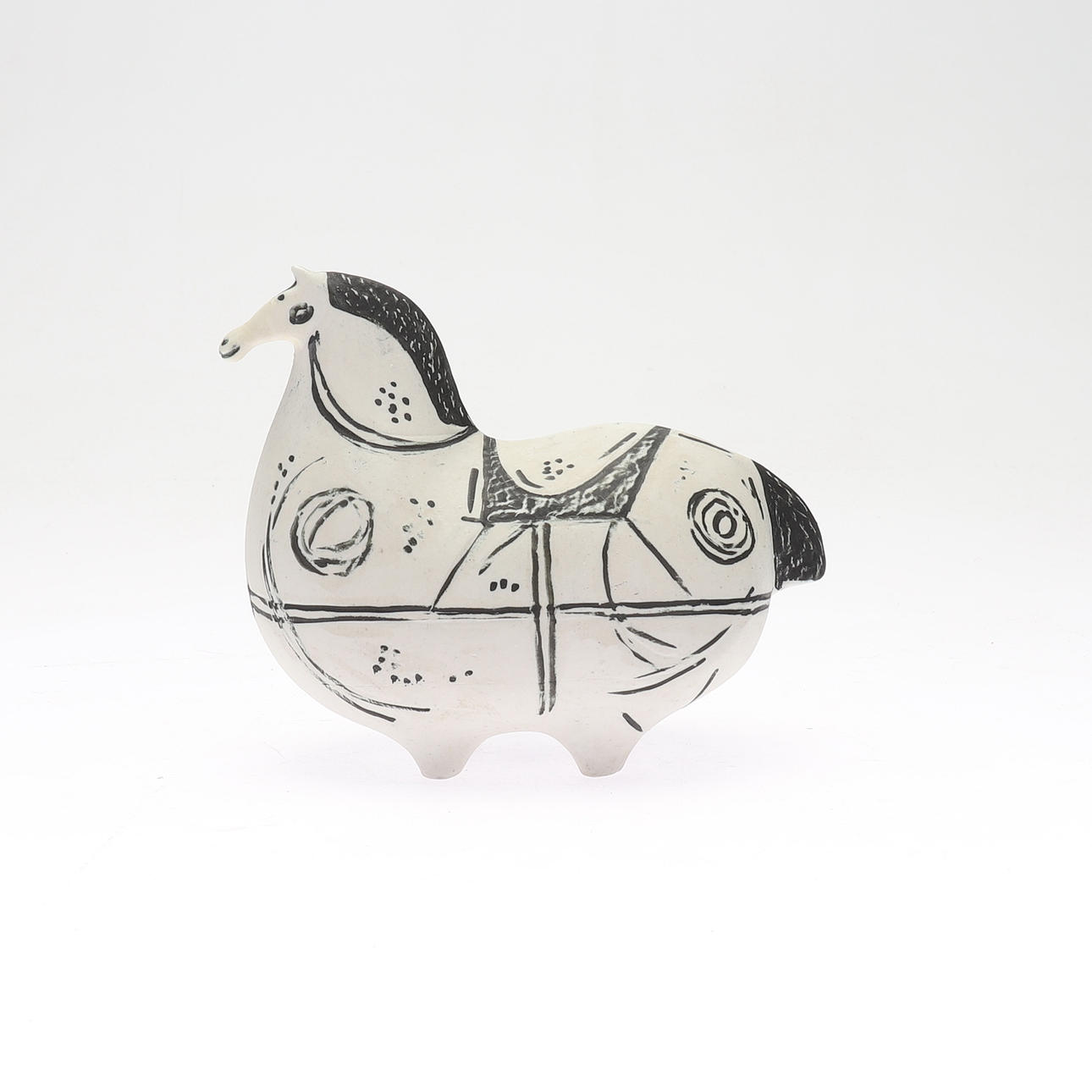 STIG LINDBERG. figurin, "Springare", Gustavsberg Studio.