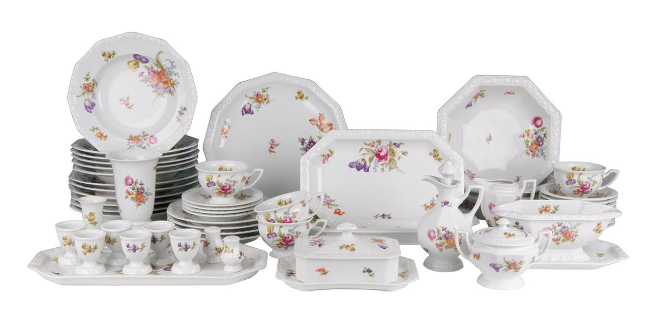 KAFFE- OCH MATSERVERING, 44 delar, Rosenthal klassiker, Maria Sommerstrauß, 1900-tal.
