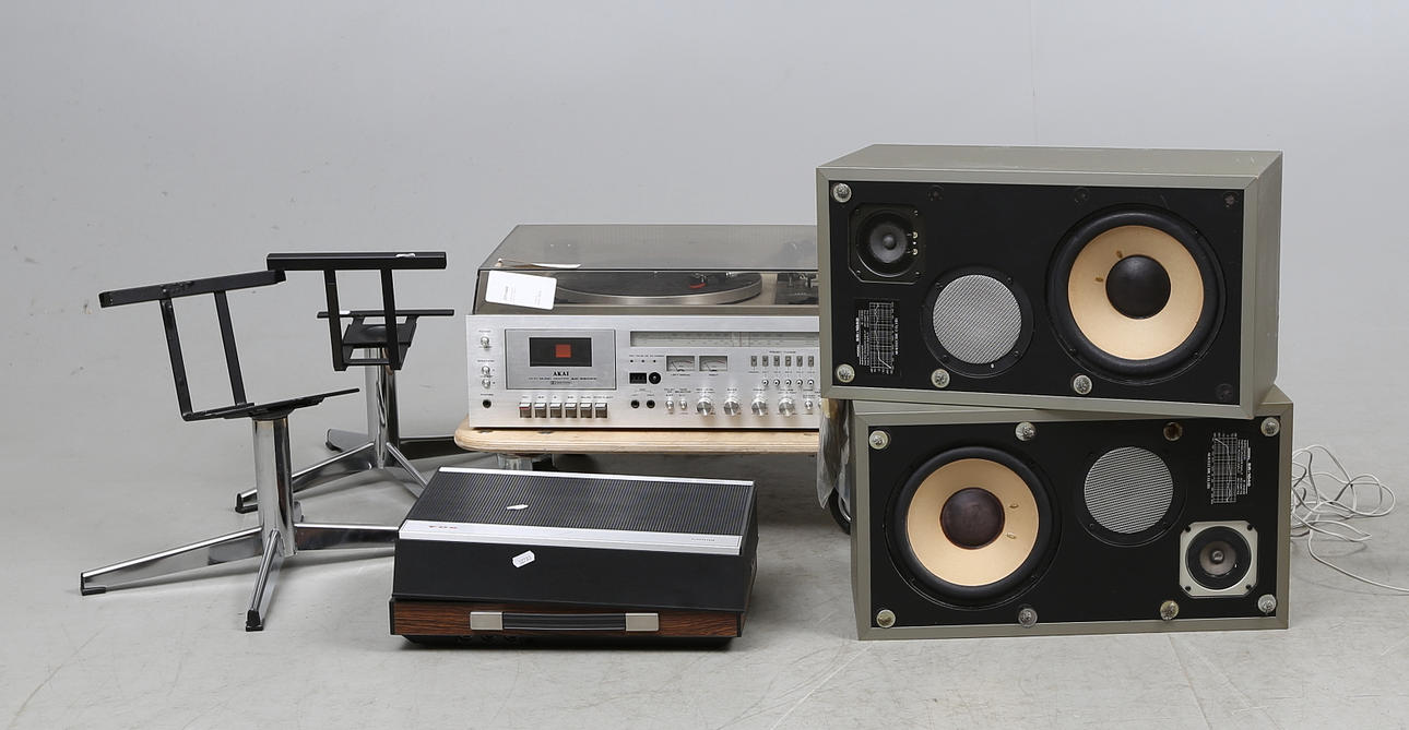 STEREODELAR, Akai och Philips.