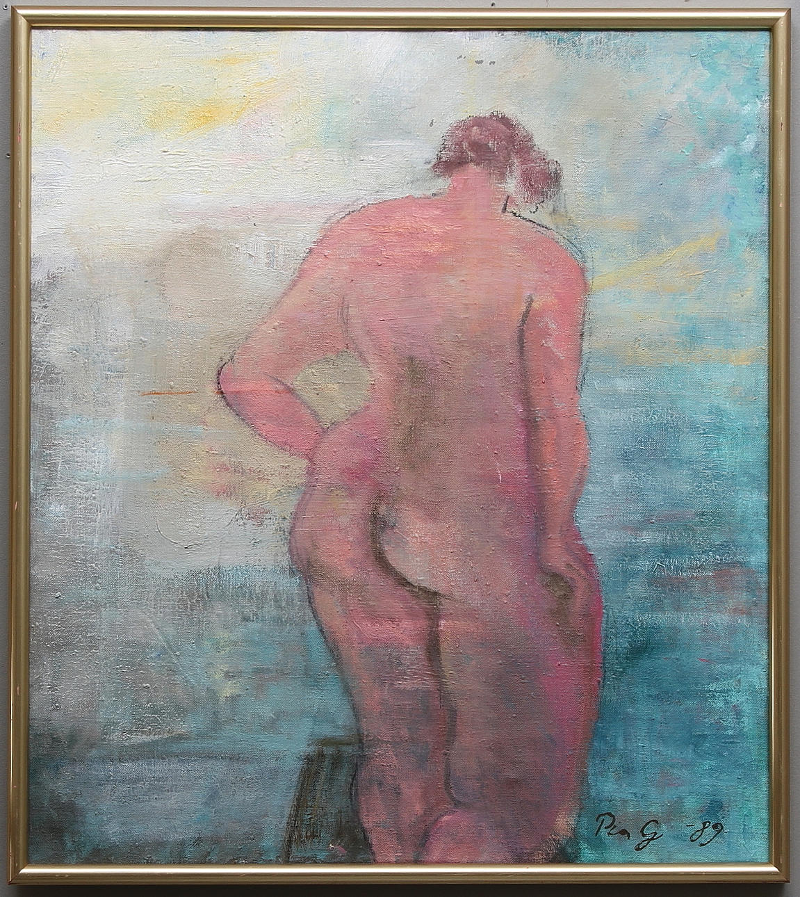 PIA GÖRANSSON. Olja på duk, signerad och daterad -89.