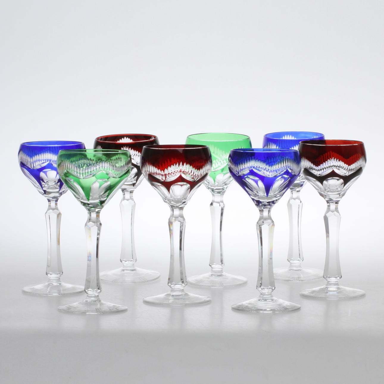 VINGLAS, 8 st, 1900-talets början.