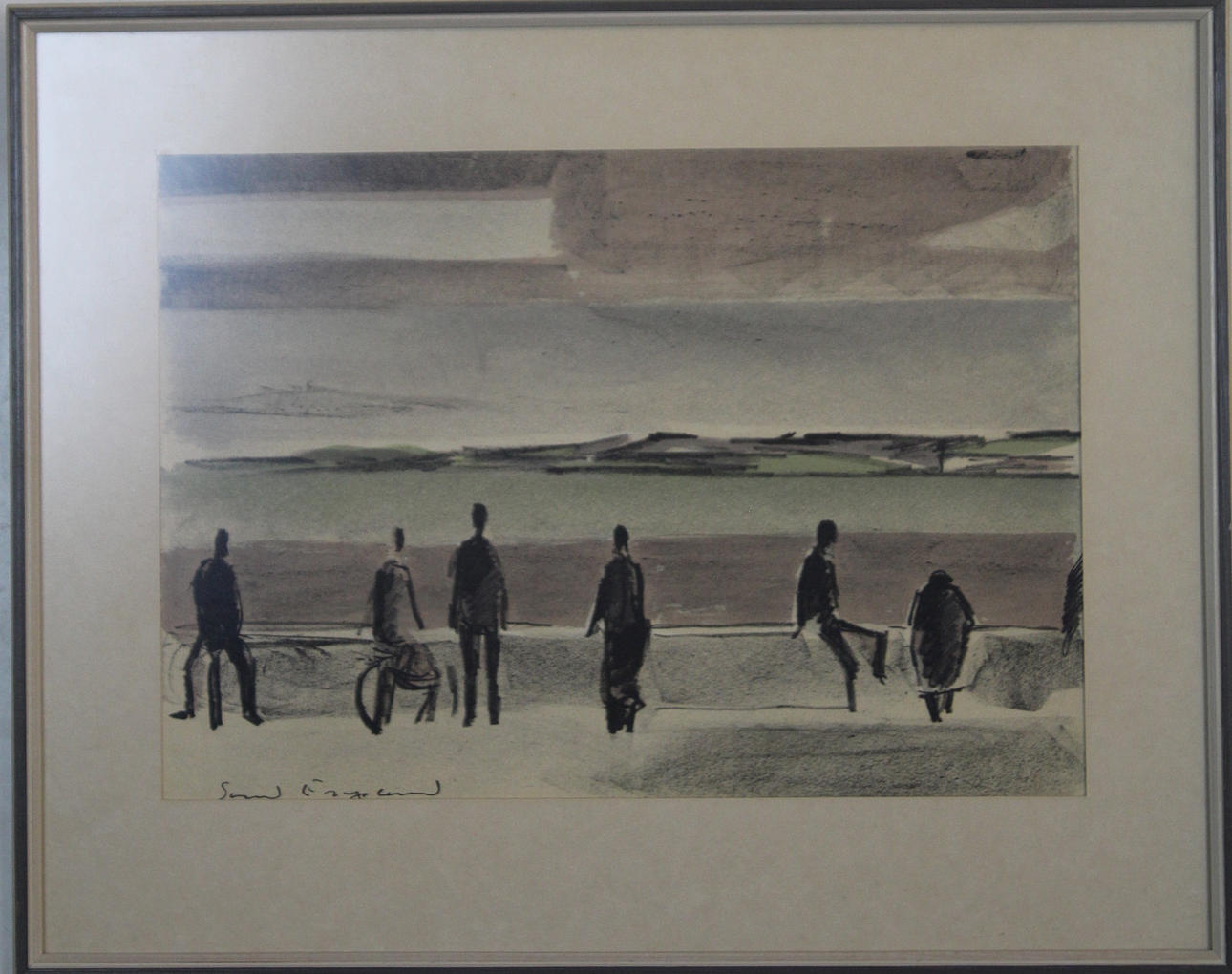 SVEND ENGELUND. LITOGRAFI, signeret.