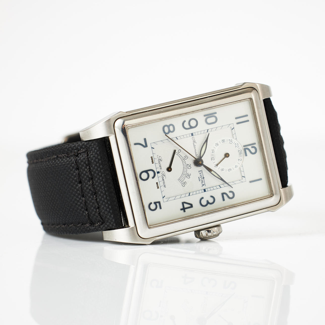 DAVOSA, rannekello, Power Reserve, teräs.