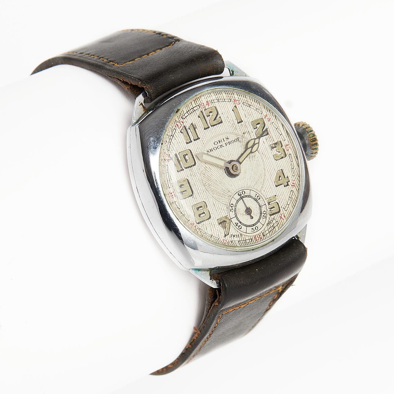 ORIS, wristwatch, shock proof, steel, manual.