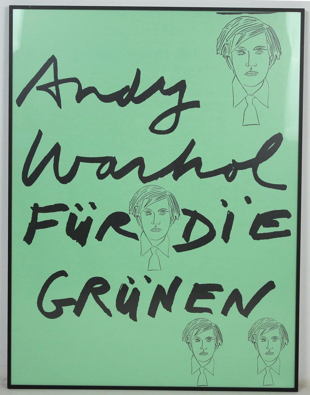 'Andy Warhol for The Greens' (1978-1979), poster.