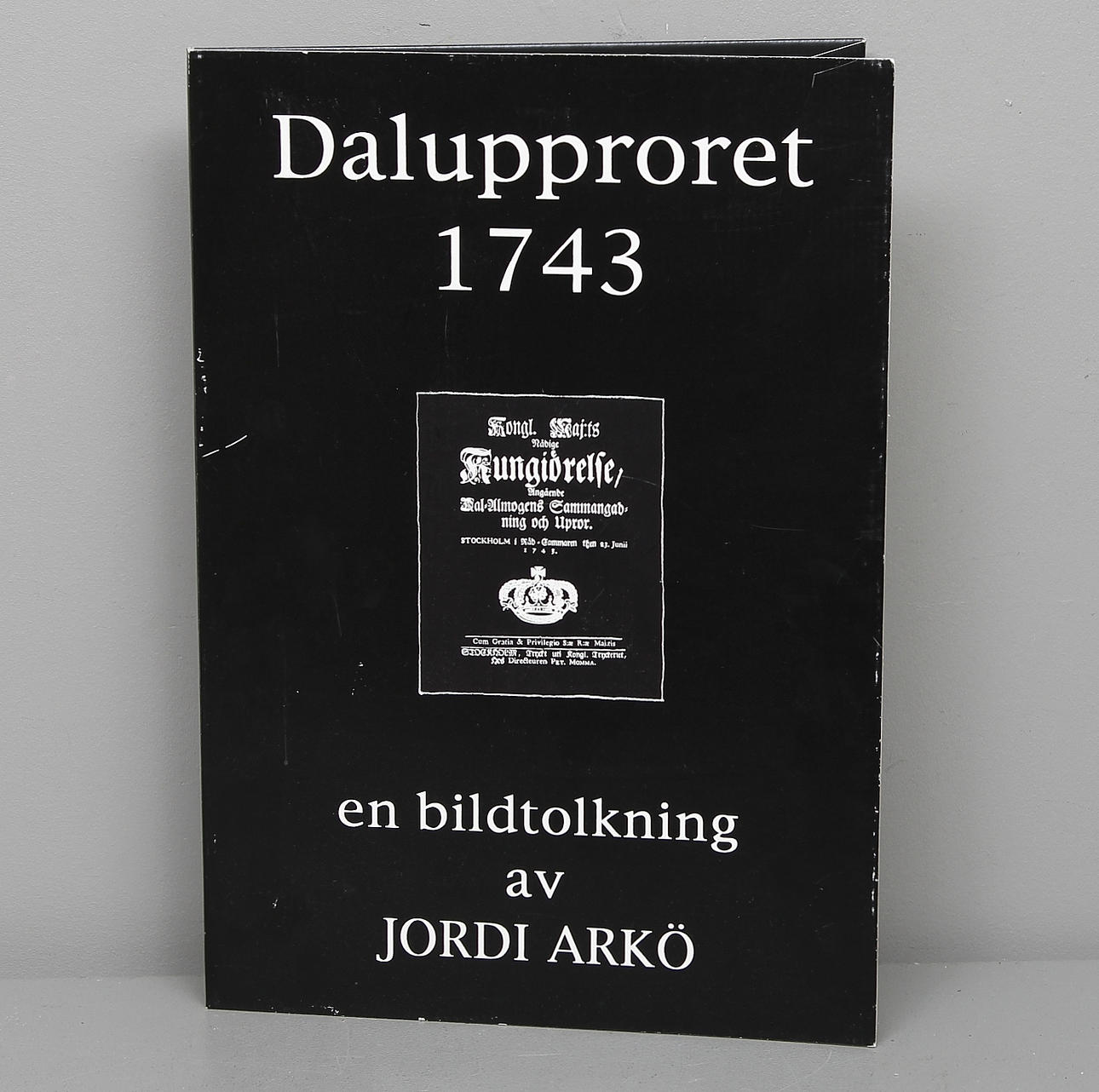 JORDI ARKÖ. Grafikmapp, "Dalupproret" 3 litografier, signerade och numrerade 50/120.