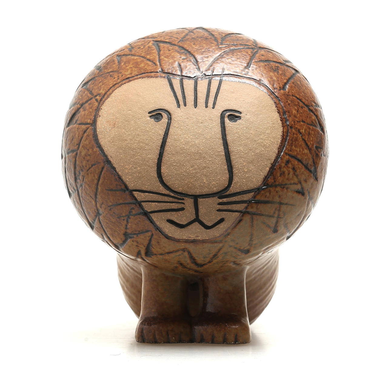 LISA LARSON. Lejon, figurin, stengods, Gustavsberg.