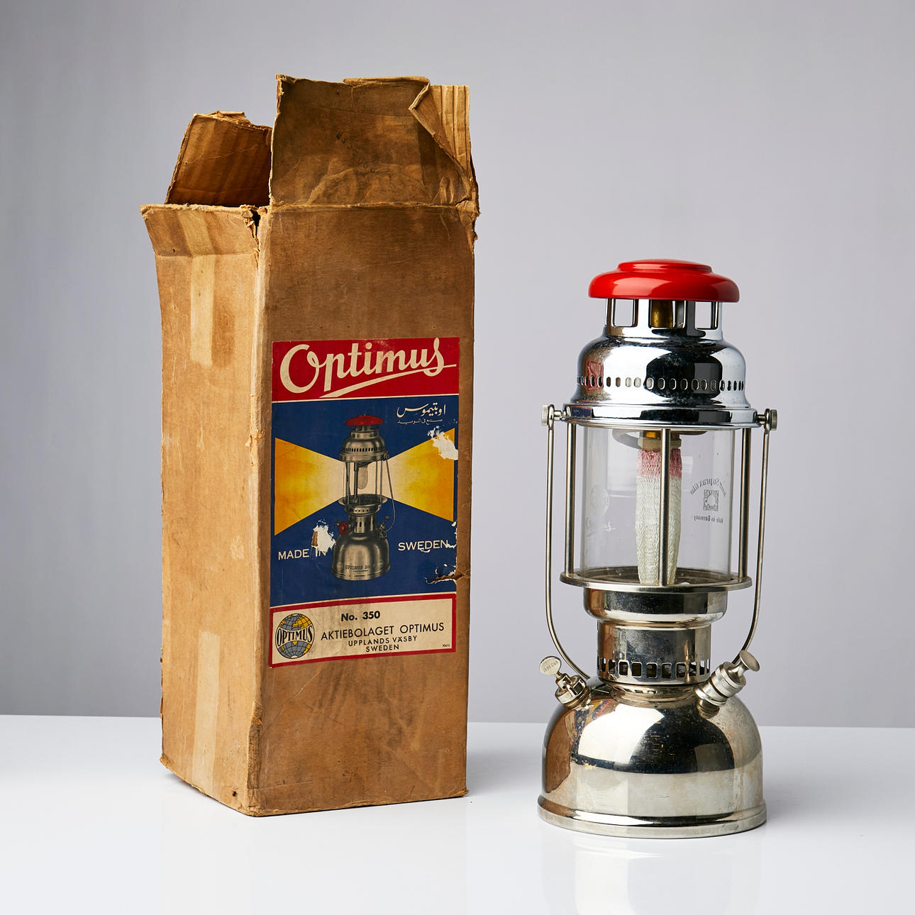 LINTERNA, Optimus 350/350 CP con caja original.