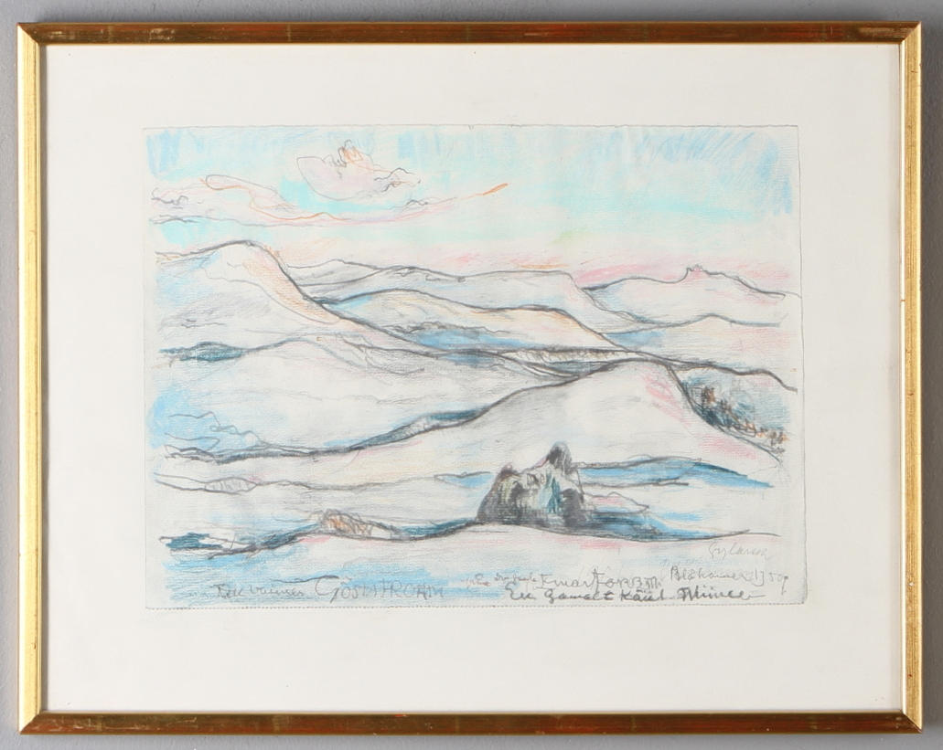 EINAR FORSETH. 2 st, teckningar, sginerade.