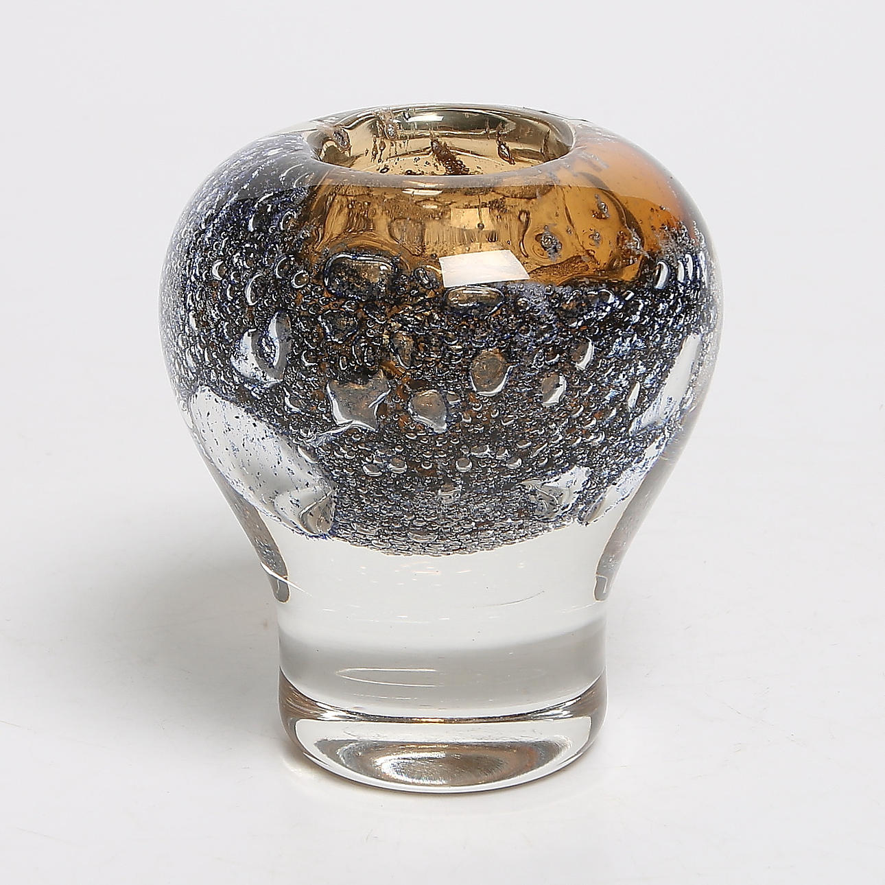 VAS, glas, "Vulcano", Heikki Orvola, Nuutajärvi, Finland, signerad.