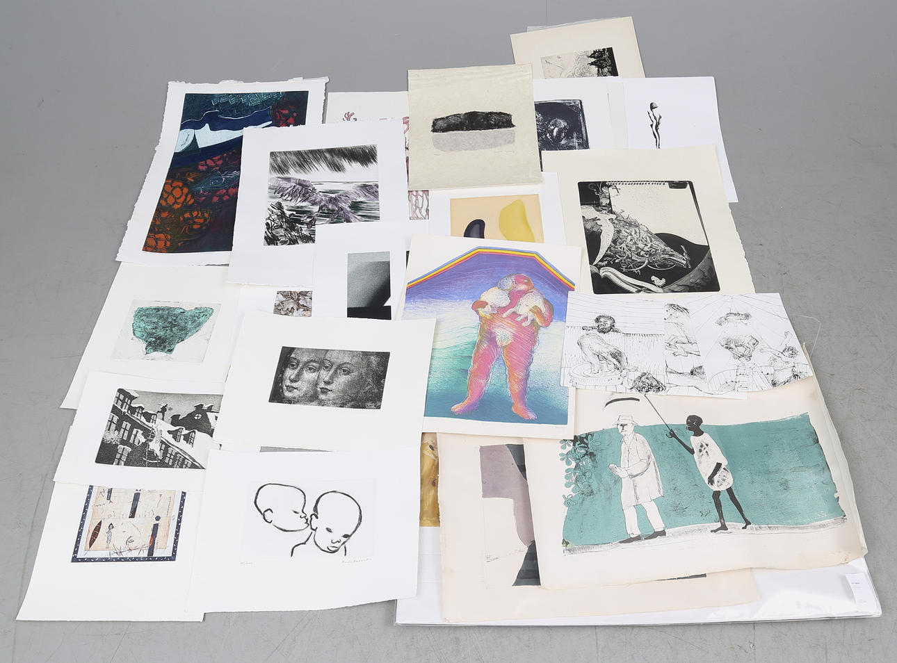 DIVERSE KONSTNÄRER. Olika tekniker.