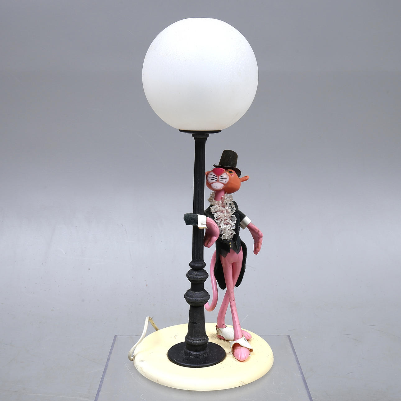 BORDLAMPE med Pink Panther, plast.