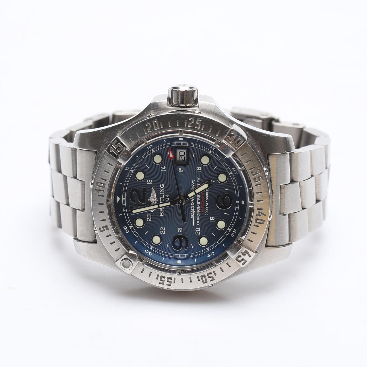 MEN'S BRACELET, Breitling Superocean, ref no A17390.