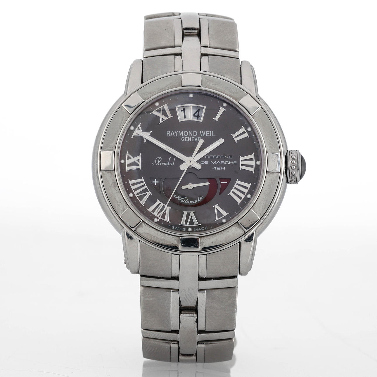 RAYMOND WEIL PARCIFAL, wristwatch, steel, automatic, 2000s.