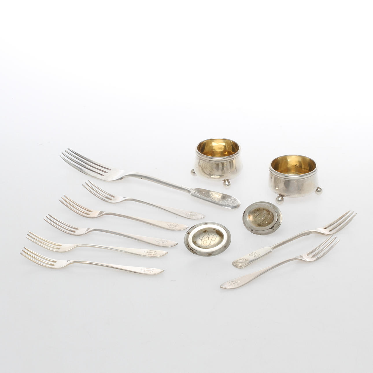 SILVER, 12 delar, Finland. 1800/1900-tal.