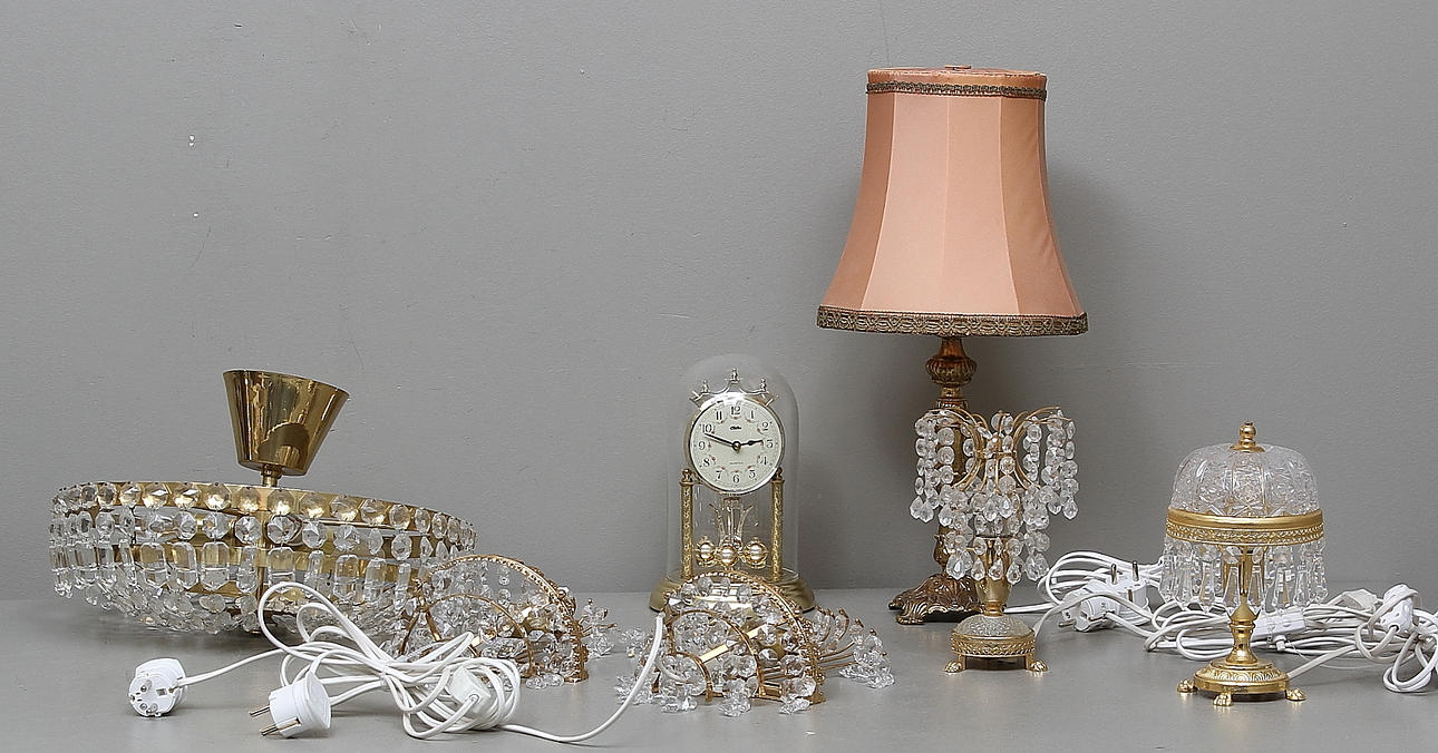 ARMATURER, 6 delar samt ÅRSUR, 1900-tal.