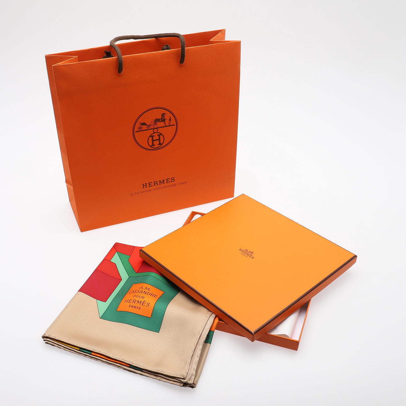 SCARF, HERMÈS, "PERSPECTIVE".