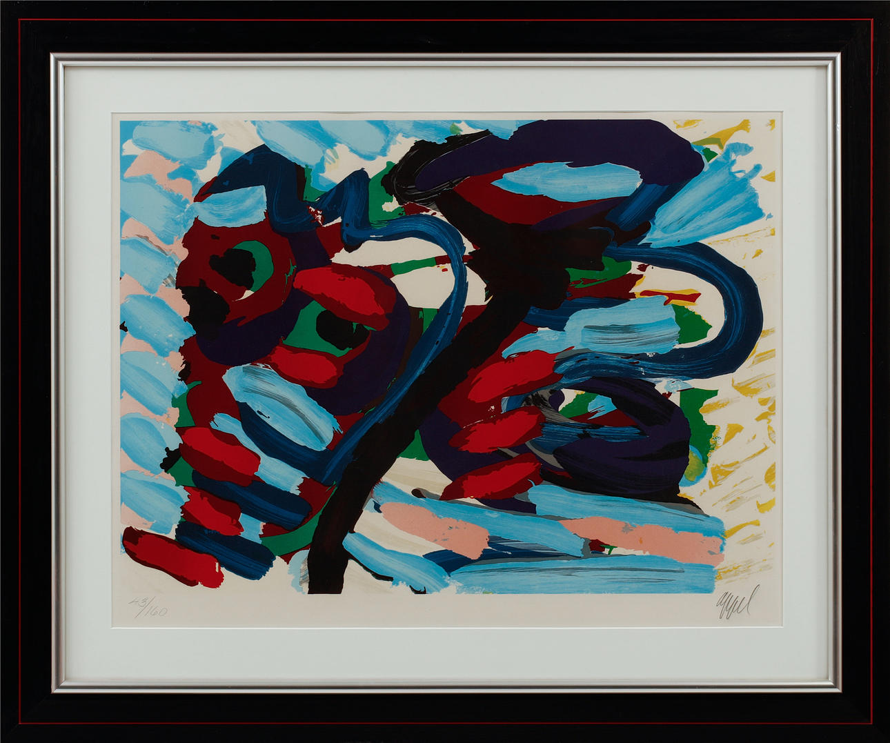 KAREL APPEL. Composition, lithograph, signed and numbered 43/160.