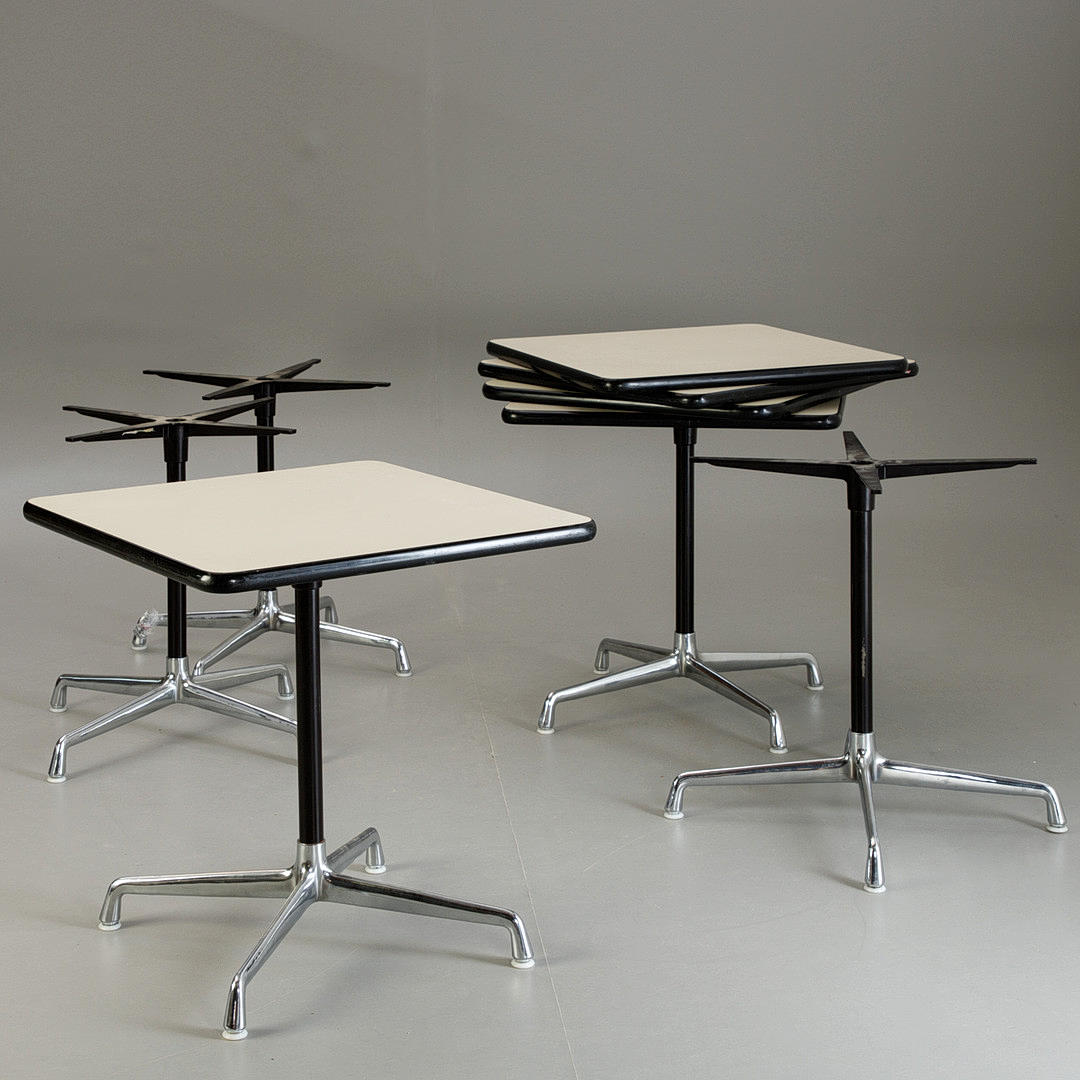 CHARLES & RAY EAMES. 5x Vitra tables 'Contract Tables'.