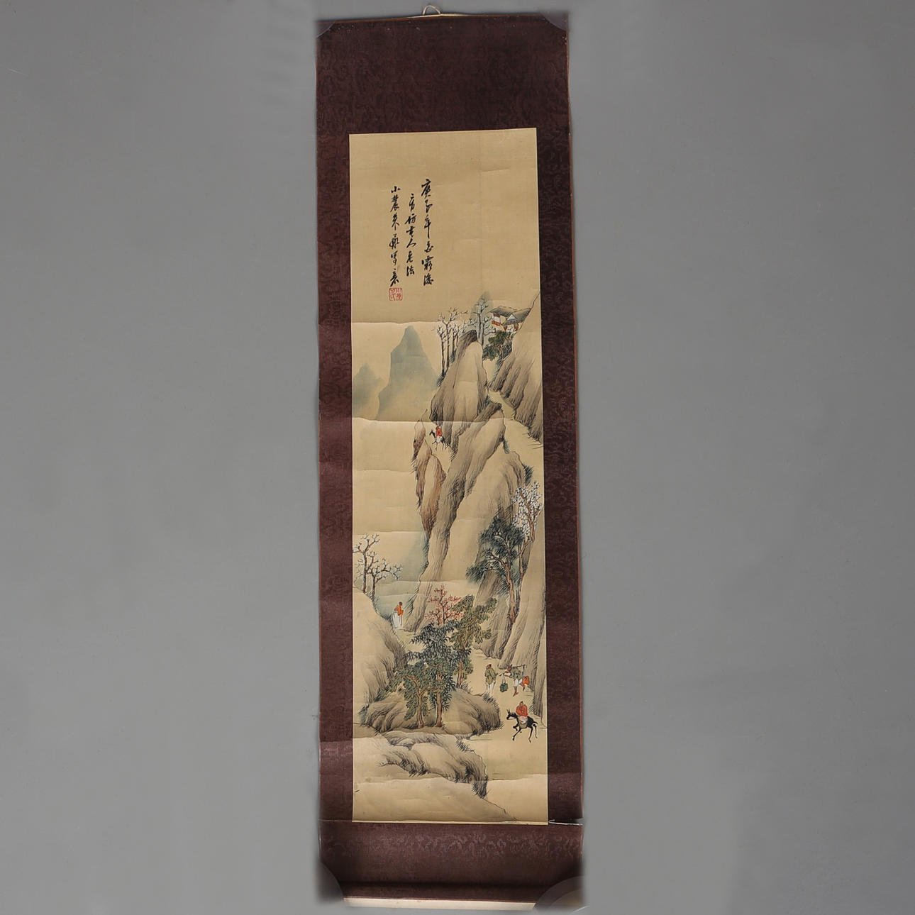 RULLMÅLNING, Kina, 1900-tal. Signerad.