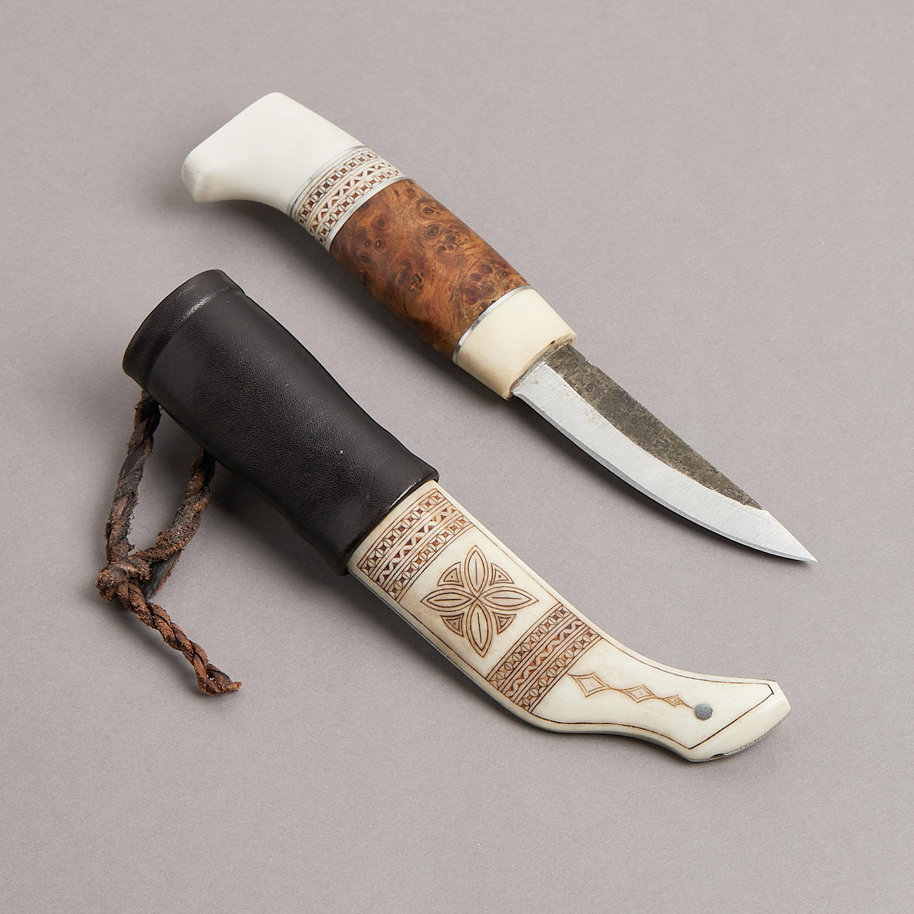 BERTIL FÄLLMAN. Halvhornskniv, nordsamisk.