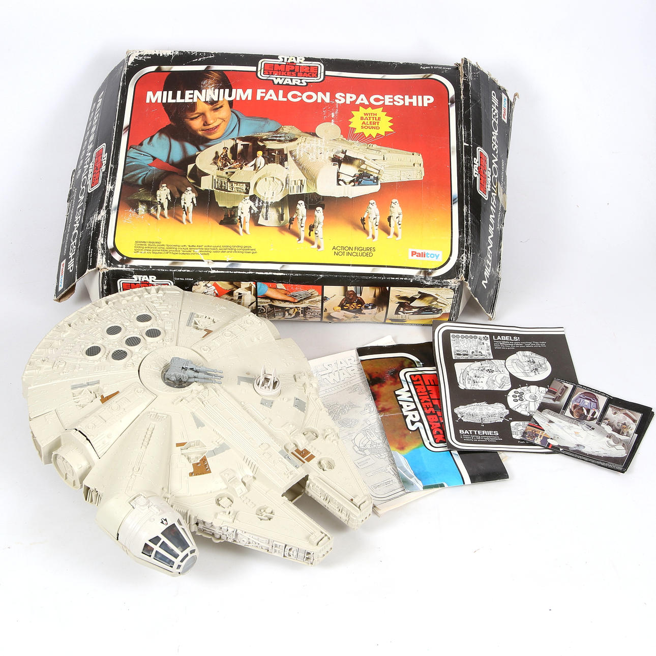 STAR WARS, Millennium Falcon, plastic, Palitoy, with original box.