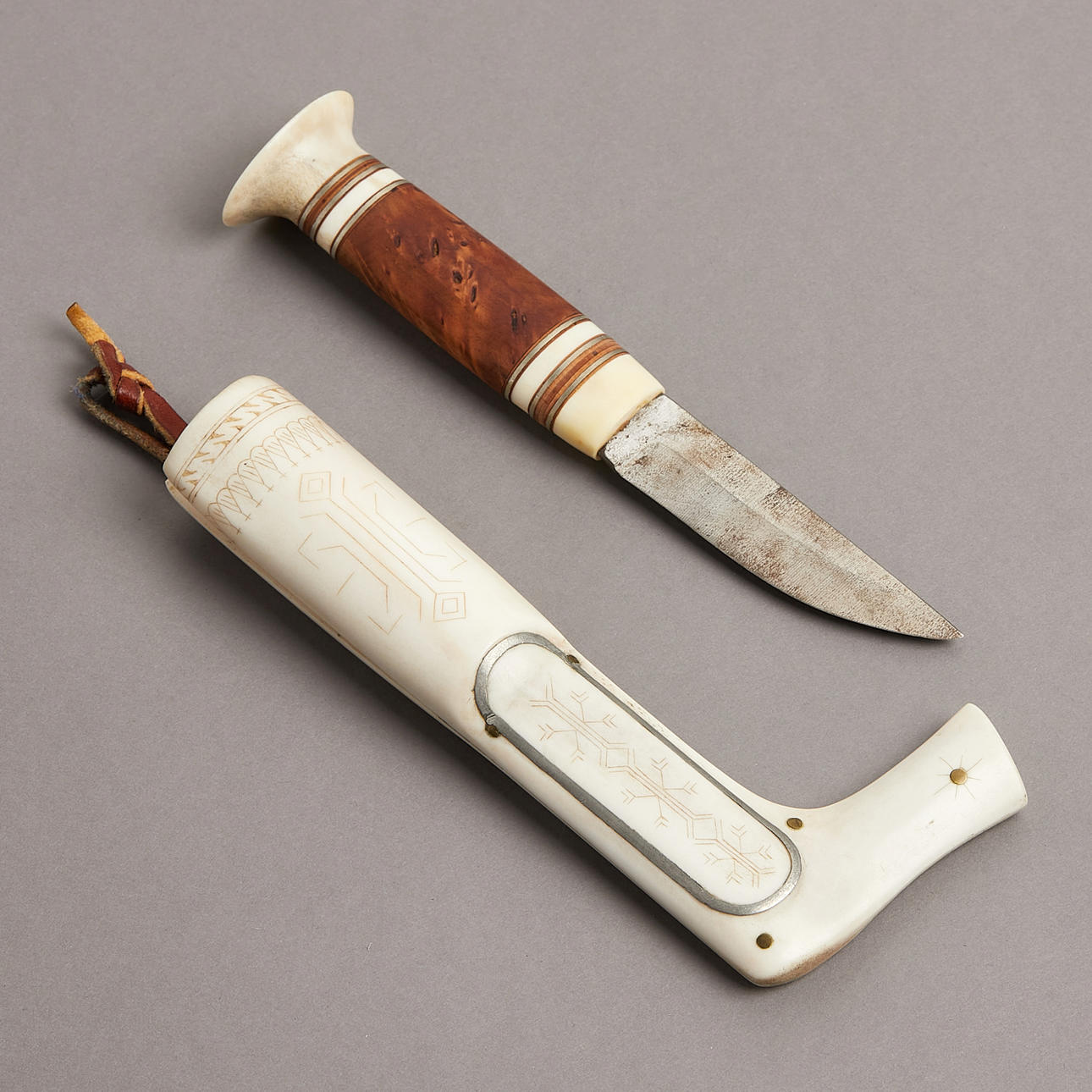 SAMEI KNIFE, full horn, Northern Sami. Weapons & Militaria - Edged ...