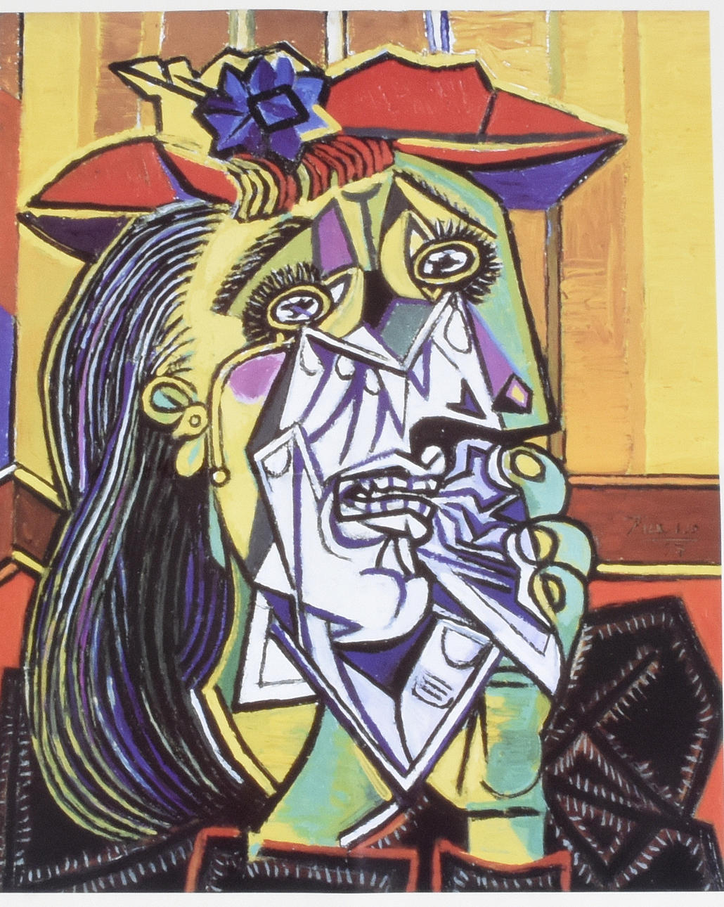 PABLO PICASSO. Exhibition poster, offset print, Die Zeit Nach