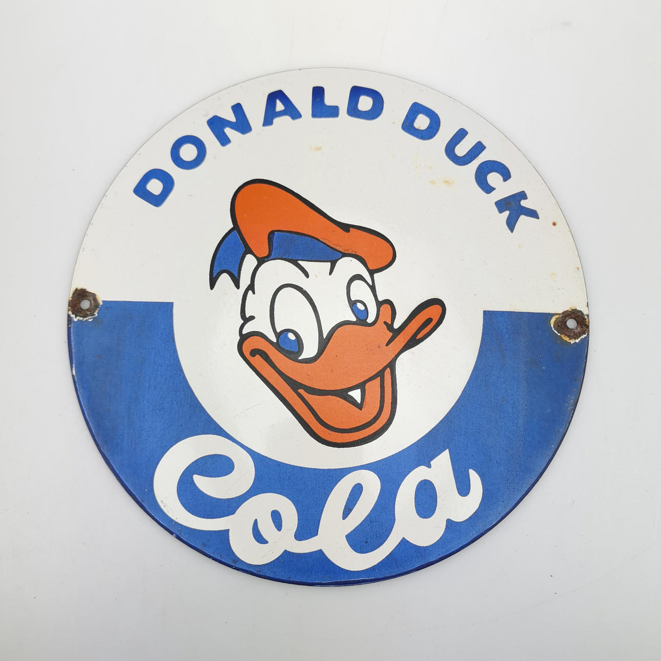 ENAMEL SIGN, Donald Duck Cola.
