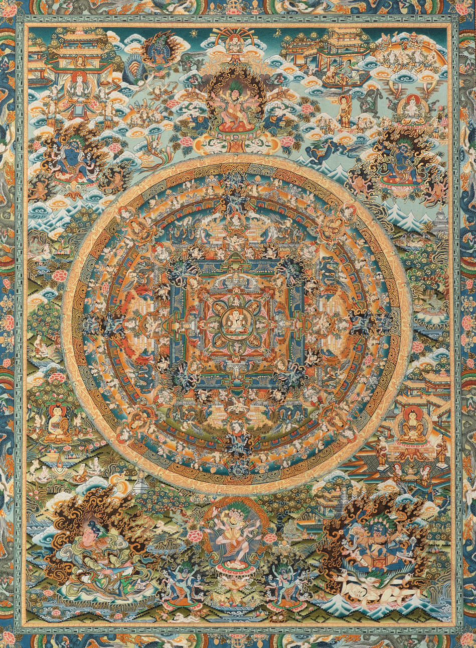 thangka MANDALA. 2. half 20 century.