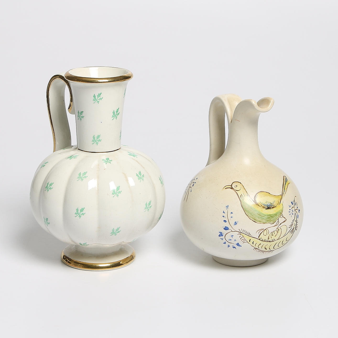 VASER, 2 st, keramik, bl.a. "Menuett", Arthur Percy, Gefle, 1900-talets mitt.