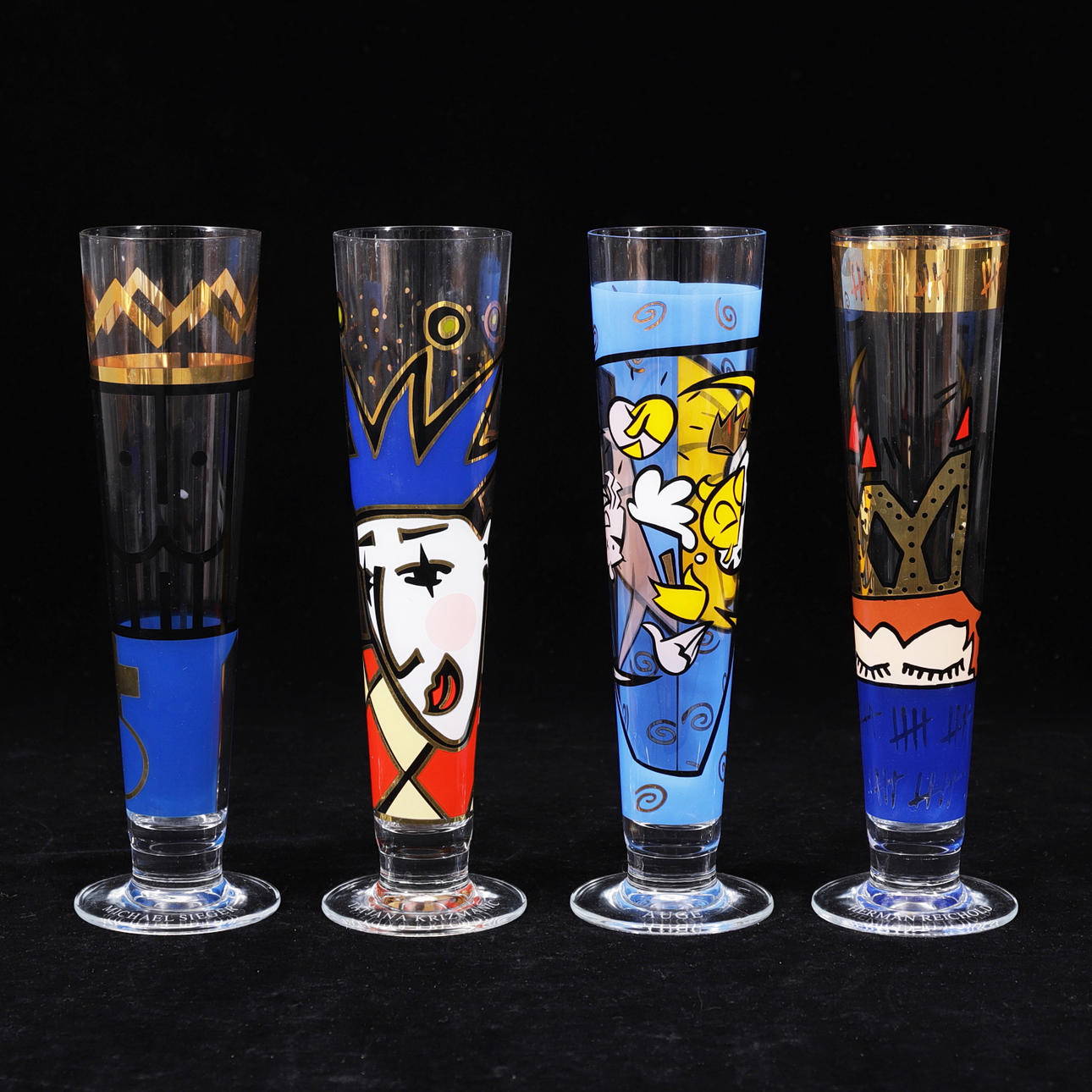 BEER GLASS, 4 pcs., Ritzenhoff, 2000s.