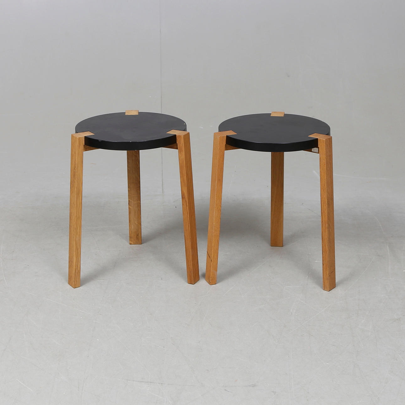 Stools, a pair, ''Happy / Stool", Sara Larsson for A2 Design Studio.