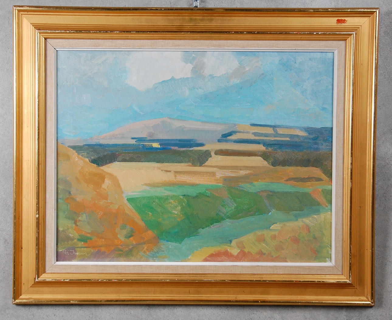 PER IVERSEN. olja på duk, signerad.