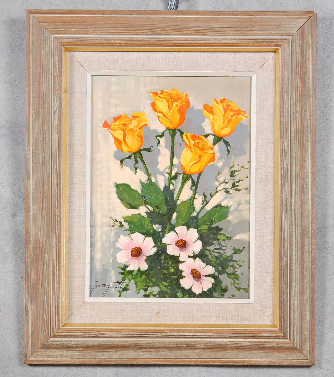 JAN B POSBISIL. olja på duk, signerad.