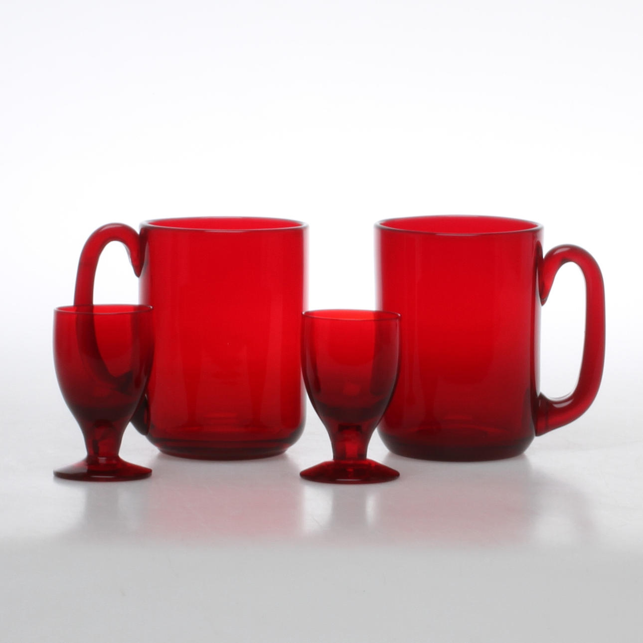 PARTI GLAS, 12 delar, sejdlar,samt snapsglas, Reijmyre.