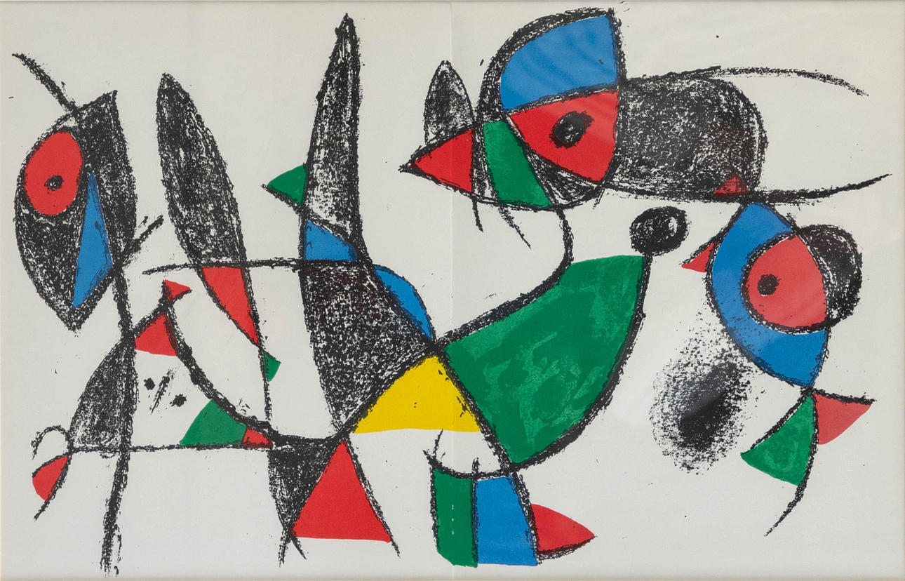 JOAN MIRO (1893-1983). Litografi IX.