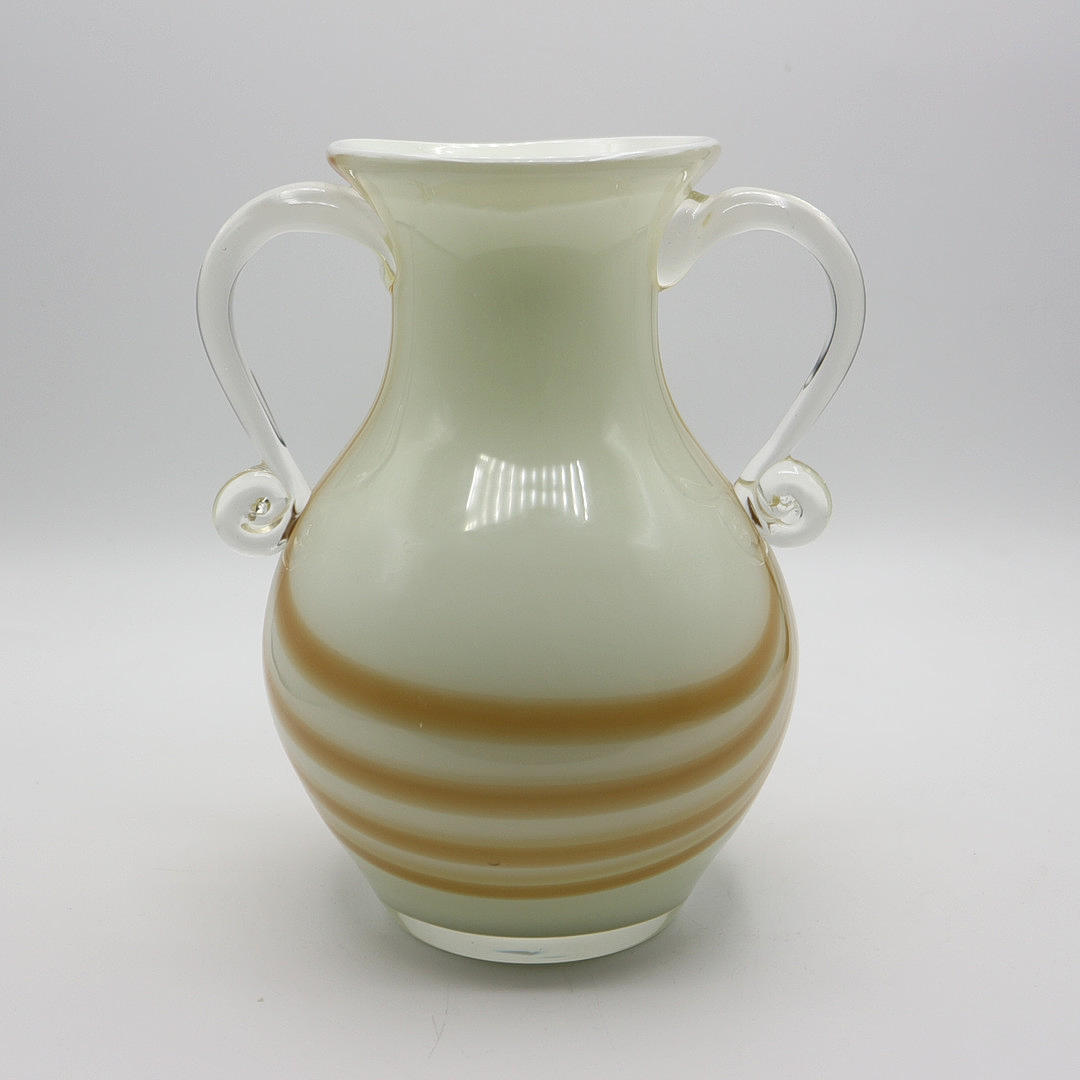 CARLO MORETTI MURANO HANDLE VASE.