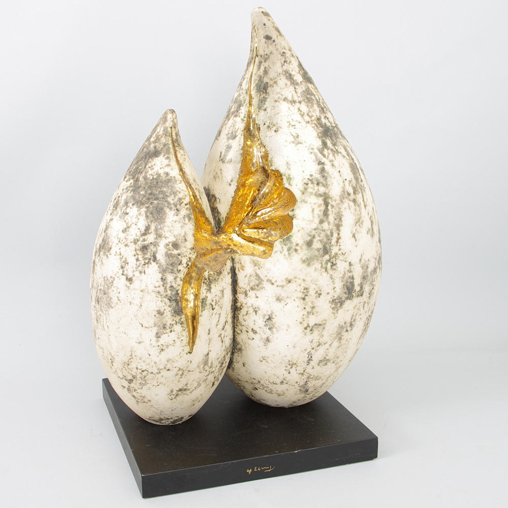 ALF EKBERG. Skulptur, stengods, signerad.