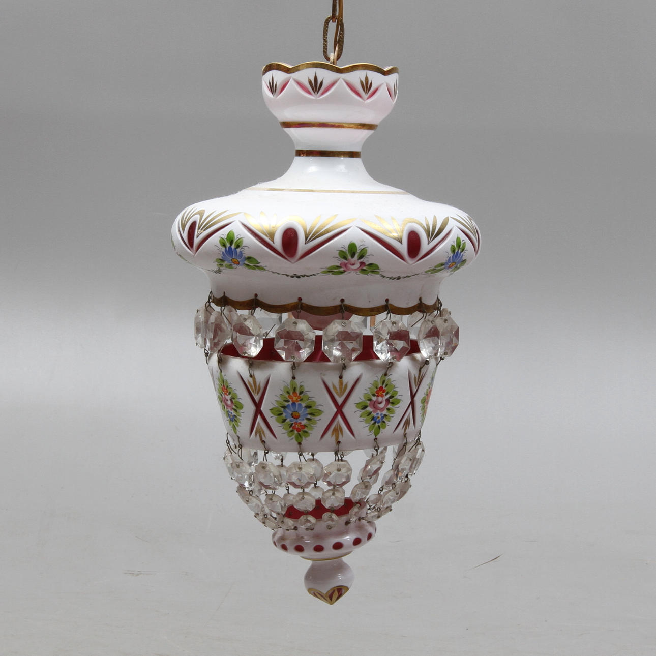 TAKLAMPA, glas, 1900-tal.