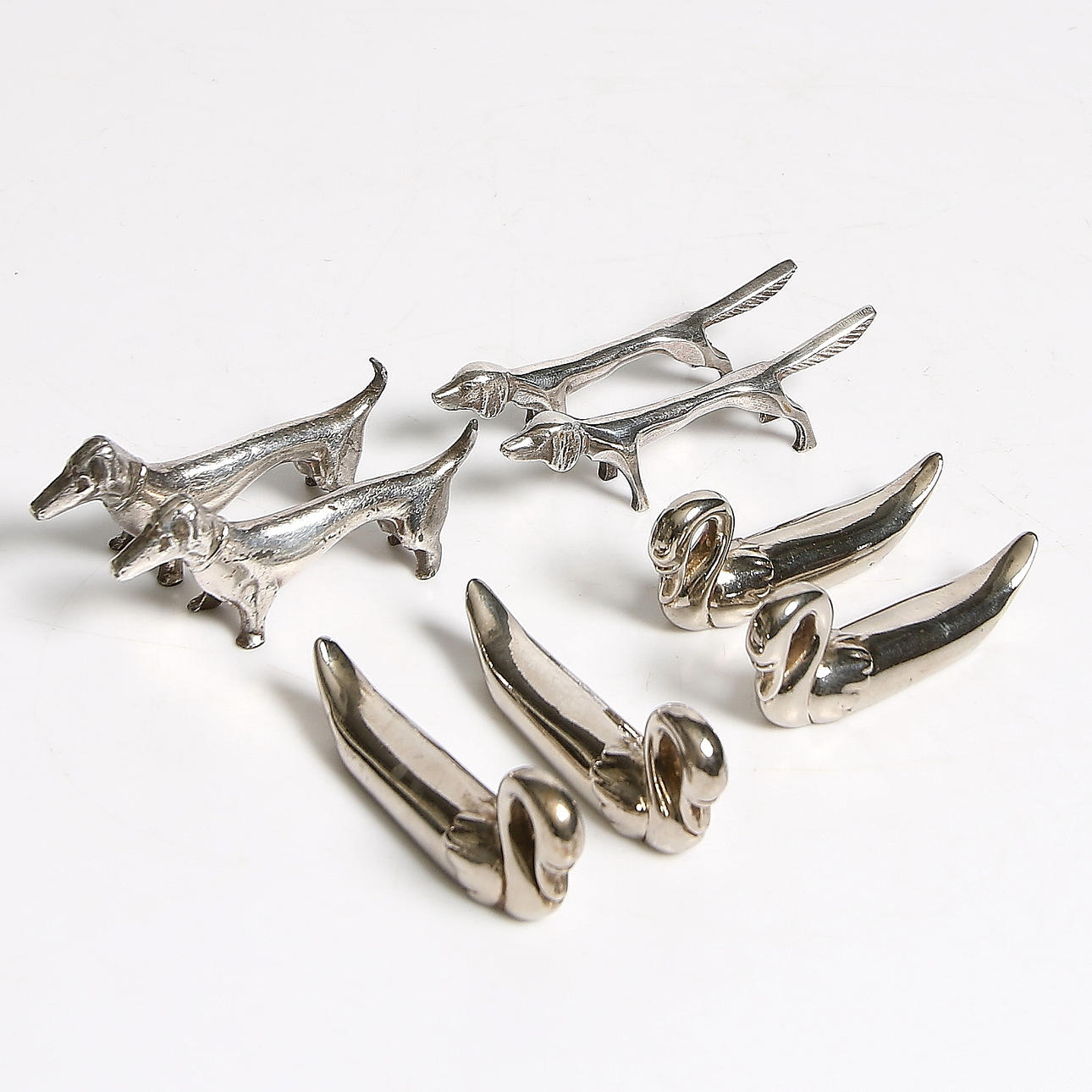 SMÖRHUNDAR/SVANAR, 8 st, 1900-tal.