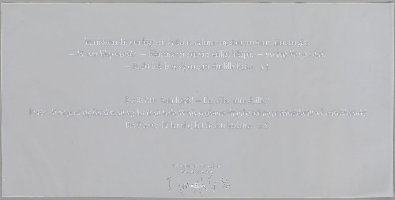 JOSEPH KOSUTH. gráficos, texto, numerado.